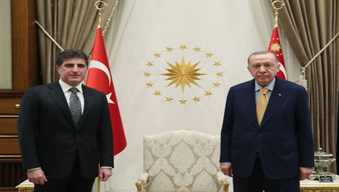 Cumhurbaşkanı Erdoğan, IKBY Başkanı Barzani’yi kabul etti