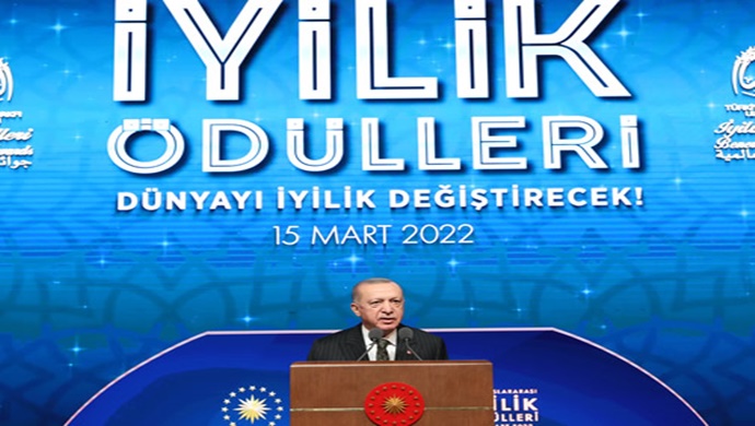 Cumhurbaşkanı Erdoğan, “Uluslararası İyilik Ödülleri” programına katıldı