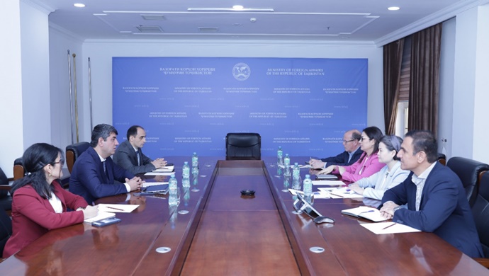 Meeting of the Deputy Minister of Foreign Affairs of the Republic of Tajikistan Sharaf Sheralizoda with the delegation of the World Bank mission