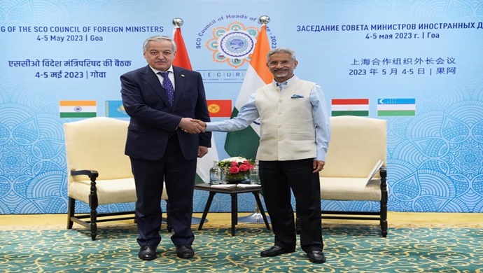 Meeting of Foreign Ministers of Tajikistan and India