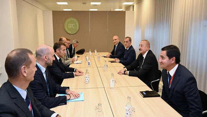Ilham Aliyev met with President of France Emmanuel Macron in Copenhagen