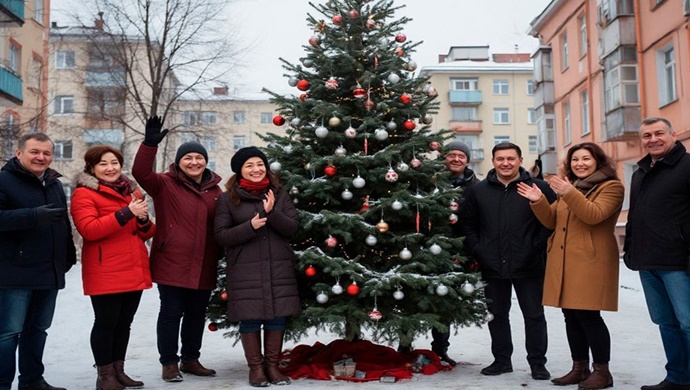 «Единая Россия»: Более тысячи активистов приняли участие во флешмобе «Новогодний привет»