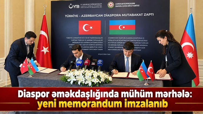 Diaspor əməkdaşlığında mühüm mərhələ: yeni memorandum imzalanıb