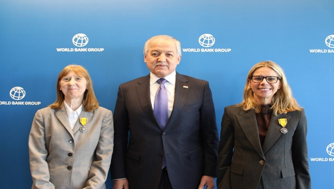 Ceremony for the presentation of state awards of the Republic of Tajikistan to representatives of the World Bank