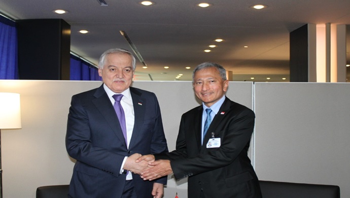 Meeting of the Foreign Ministers of Tajikistan and Singapore
